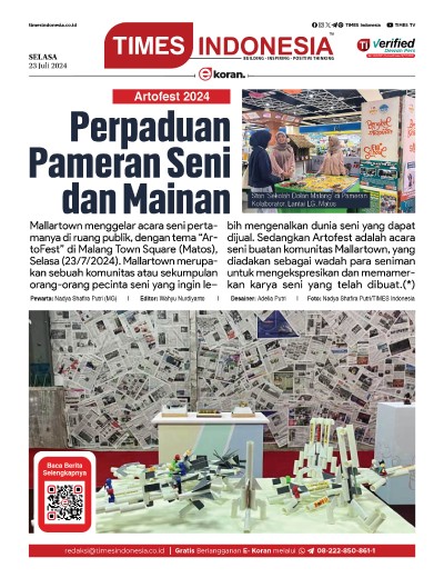 Edisi Selasa, 23 Juli 2024: E-Koran, Bacaan Positif Masyarakat 5.0