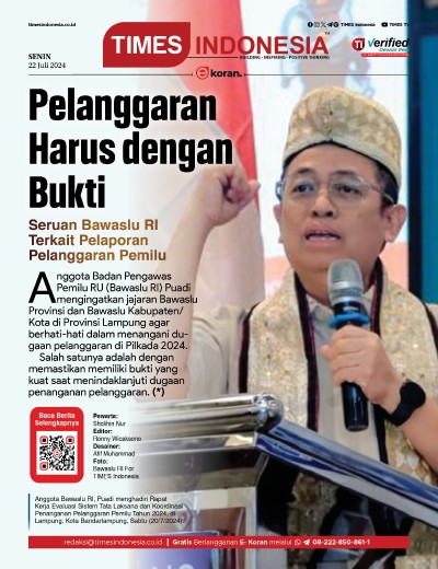 Edisi Senin 22 Juli 2024: E-Koran, Bacaan Positif Masyarakat 5.0