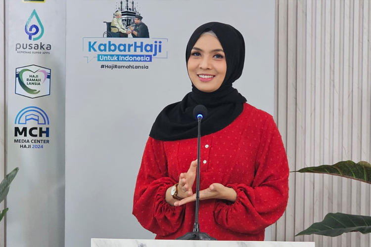 Widi Dwinanda dari Media Center Kementerian Agama. (Foto; MCH 2024 Kemenag RI)