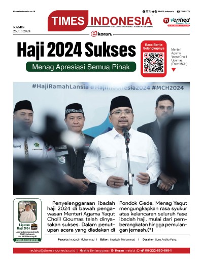 Edisi Kamis 25 Juli 2024: E-Koran, Bacaan Positif Masyarakat 5.0