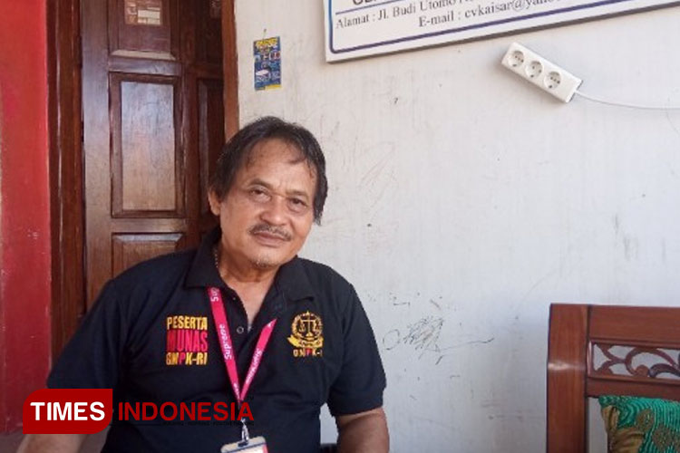 Albani Idris, perintis Partai Perubahan Cilacap. (FOTO: Estanto Prima Yuniarto/TIMES Indonesia)