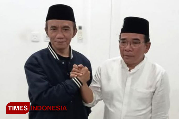 Bakal calon Bupati Lombok Timur HM Syamsul Lutfi (kiri) bersama pasangannya H Abdul Wahid. (FOTO: Relawan Lutfi for TIMES Indonesia)