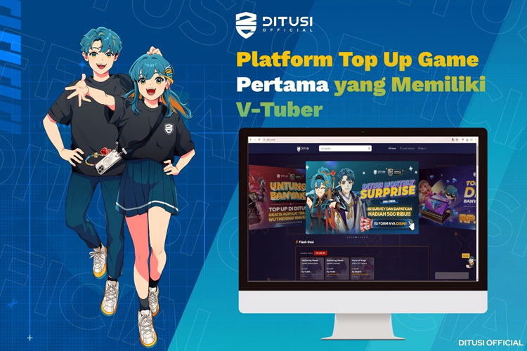 DITUSI Platform Top-up Game Pertama yang Punya V-Tuber