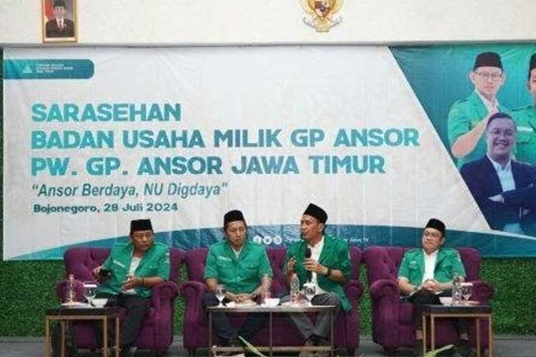 Sarasehan strategi transformasi ekonomi yang digelar oleh GP Ansor di Bojonegoro. (FOTO: GP Ansor Bojonegoro)