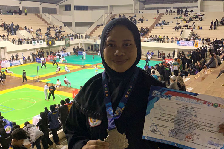 Mahasiswa Polbangtan Malang meraih prestasi di kejuaraan pencak silat IPSI Malang Championship 4. (Foto: Polbangtan Malang)