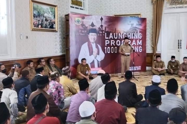 Penjelasan Pemkab Cianjur perihal program 1.000 kobong di kantor Pendopo Cianjur (FOTO: Humas Pemkab Cianjur)