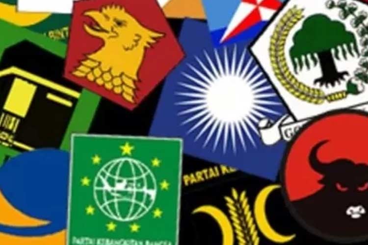 Ilustrasi bendera parpolpeserta Pemilu 2024. (IST)