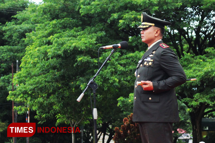 Dandim Abdya Letkol Inf Beni Maradona. (FOTO: T. Khairul Rahmat Hidayat/TIMES Indonesia)