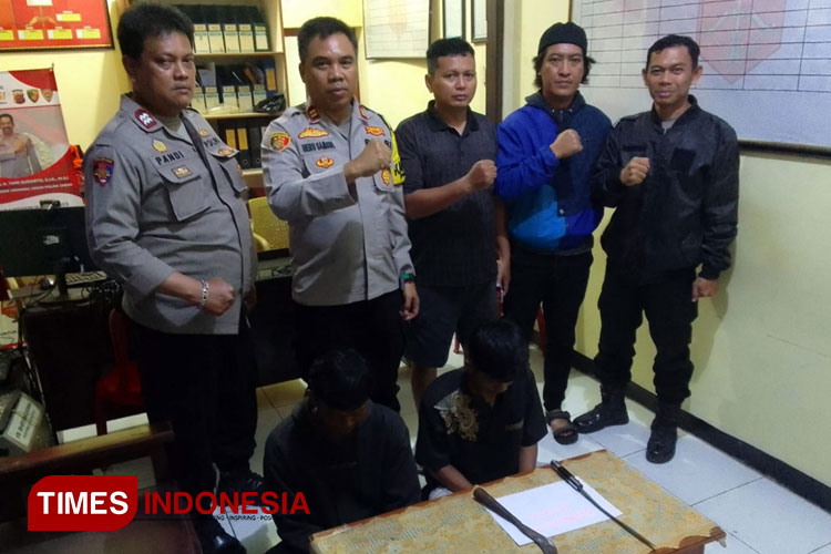 Polsek Palasah, Polres Majalengka mengamankan pelaku duel antar remaja. (FOTO: Polsek Palasah for TIMES Indonesia)