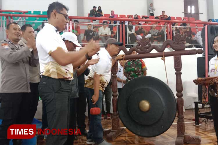 Ratusan Atlet Taekwondo Berebut Piala KONI Pusat Bersamaan Sosialisasi Gempur Rokok ilegal