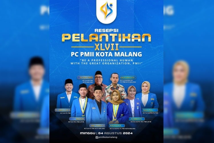 Pengurus Cabang (PC) Pergerakan Mahasiswa Islam Indonesia (PMII) Kota Malang periode 2024-2025.