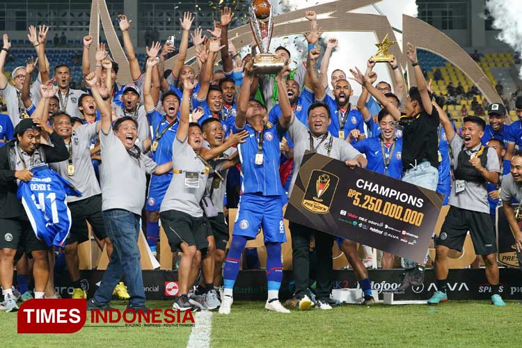 Juara Piala Presiden Keempat Kalinya, Arema FC Sumbangkan 13,5 Persen Hadiah