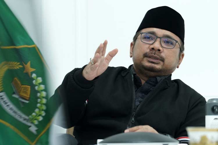 Menag Yaqut Cholil Qoumas. (FOTO: dok. Kemenag)