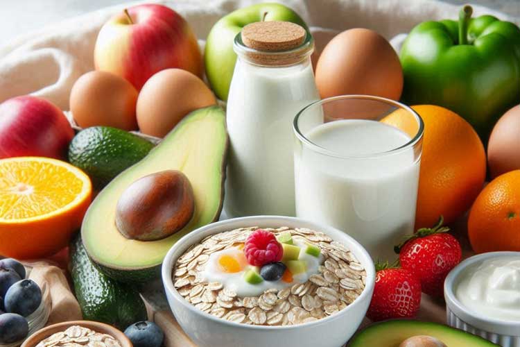 Beberapa bahan yang bisa diajadikan menu sarapan sehat. (Foto: TI Academy)