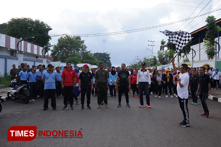 Jalan Santai HUT-79 Kemerdekaan RI, Sekda Morotai: Upaya Pencegahan Stunting