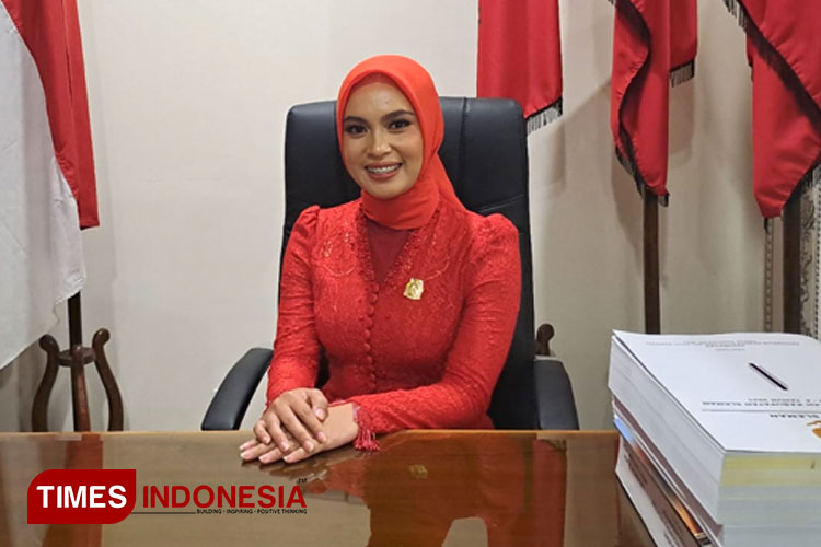 Anggota DPRD Sleman Termuda, Chisya Ayu Puspitaweni. (FOTO: Ahmad Tulung/TIMES Indonesia)