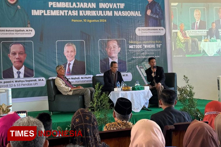 Suasana webinar series yang diselenggarakan Pascasarjana Universitas Hamzanwadi dengan UPI Bandung. (Foto: Humas Universitas Hamzanwadi)