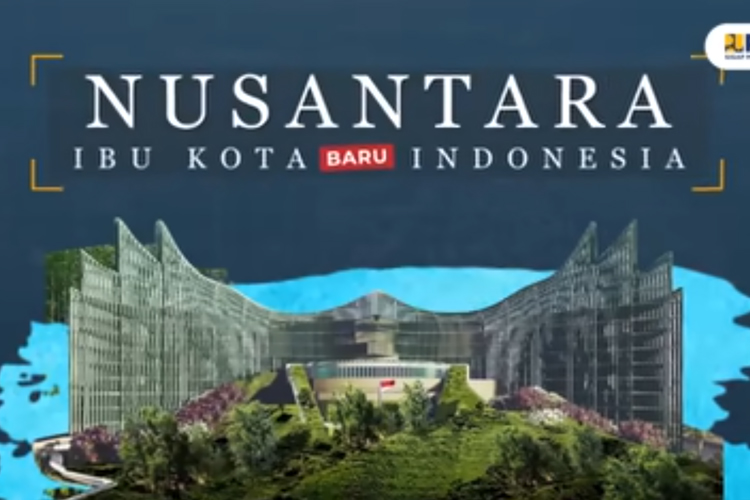 Istana IKN yang sedang dalam proses pembangunannya hingga selesai. (Foto: KemenPUPR)