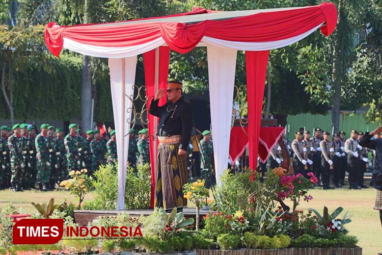 PJ Bupati Kudus Hasan Chabibie mendorong agar peringatan kemerdekaan tidak hanya seremonial semata, namun untuk meningkatkan semangat mengabdi dan berkarya. (Foto: Ihza Fajar Azhari/TIMES Indonesia)