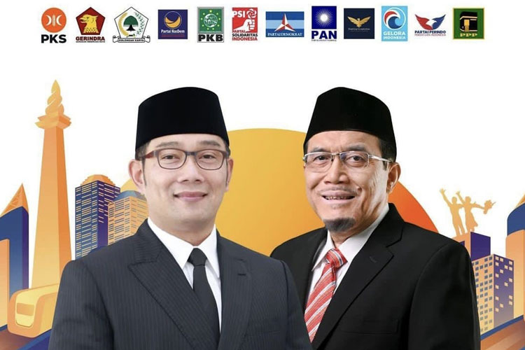 Bakal pasangan Calon Gubernur dan Wakil Gubernur dari KIM Plus, Ridwan Kamil dan Suswono. (FOTO: Dok. PKS).