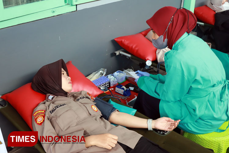 Polres Malang Gelar Donor Darah untuk Kemanusiaan dan Berantas Malaria