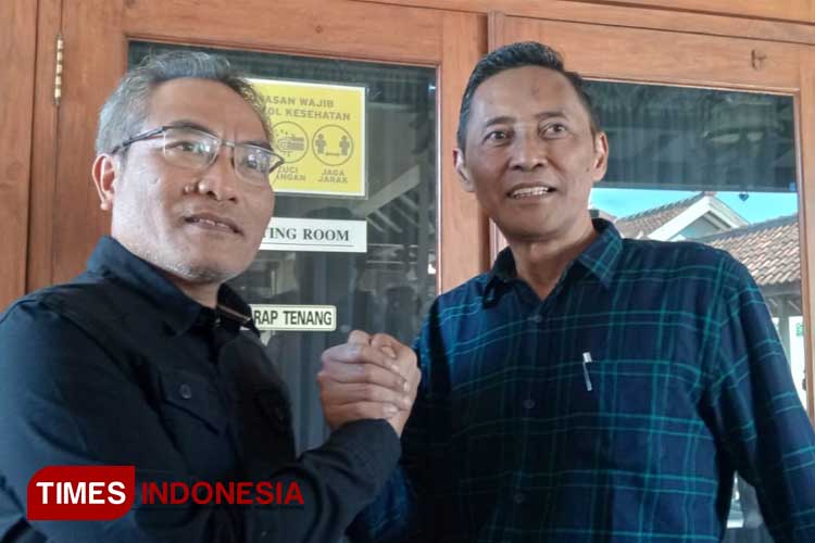 Abdul Halim Muslih dan Aris Suharyanta calon bakal bupati dan wakil bupati Bantul. (Foto: Edis/TIMES Indonesia)