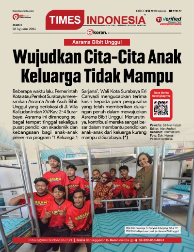 Edisi Rabu, 28 Agustus 2024: E-Koran, Bacaan Positif Masyarakat 5.0