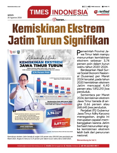 Edisi Rabu, 28 Agustus 2024: E-Koran, Bacaan Positif Masyarakat 5.0