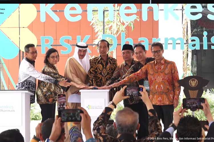 Presiden RI Jokowi Resmikan Gedung Pelayanan Kanker Ibu dan Anak di RS Dharmais