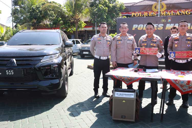 Polres Malang Amankan Pengemudi Pajero dengan Pelat Dinas Lemhannas Palsu