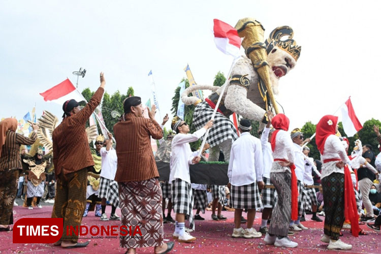 Pawai Kebangsaan di Purbalingga. (FOTO: Prokompim Purbalingga for TIMES Indonesia)