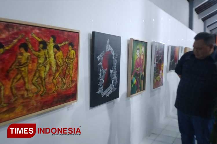 Gelar Pameran Seni, Polres Bantul Ajak Masyarakat Calling System Menjelang Pilkada 2024