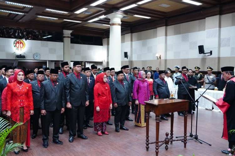 Resmi Dilantik, 55 Anggota DPRD DIY Siap Jalankan Tugas Periode 2024-2029