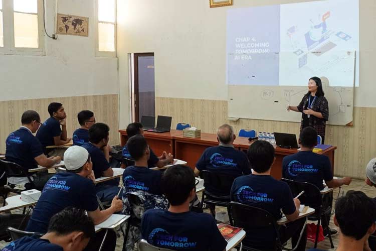 Varnion memperkenalkan AI di Lapas Pemuda Tangerang. (Foto: Varnion for TIMES Indonesia)