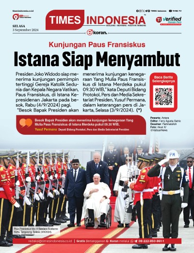 Edisi Selasa, 3 September 2024: E-Koran, Bacaan Positif Masyarakat 5.0