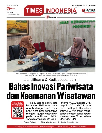 Edisi Selasa, 3 September 2024: E-Koran, Bacaan Positif Masyarakat 5.0