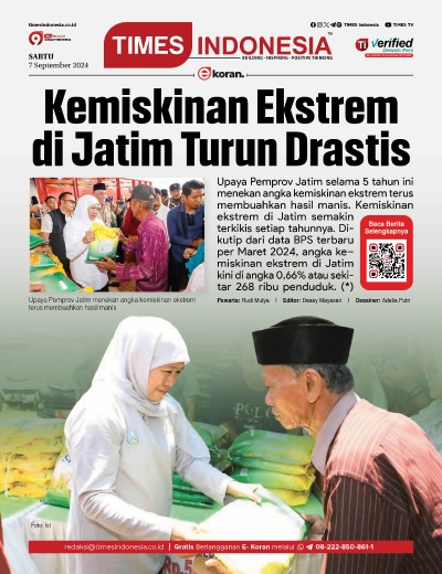 Edisi Sabtu, 7 September 2024: E-Koran, Bacaan Positif Masyarakat 5.0