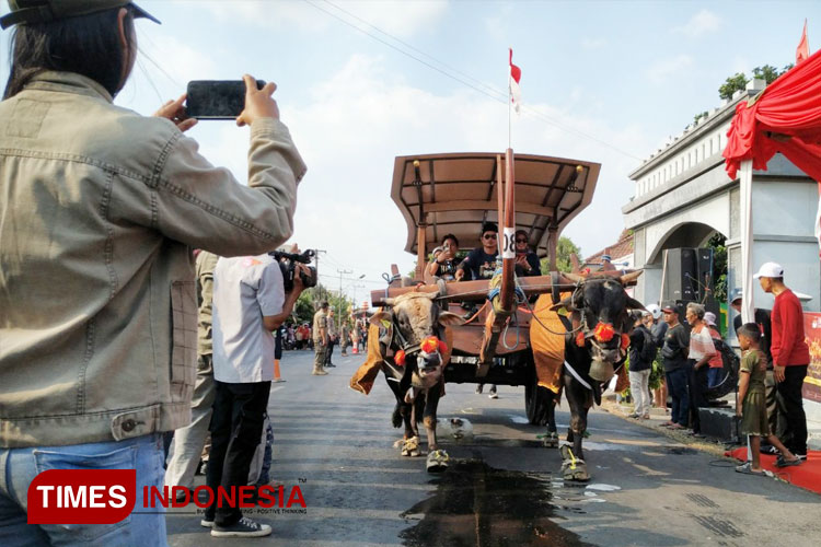 Antusiasme Peserta Meningkat, Parade Cikar Kabupaten Kediri 2024 Berlangsung Semarak 