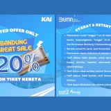 PT. KAI Daop 2 Bandung Tawarkan Diskon 20 Persen untuk Pembelian Tiket KA Jarak Jauh