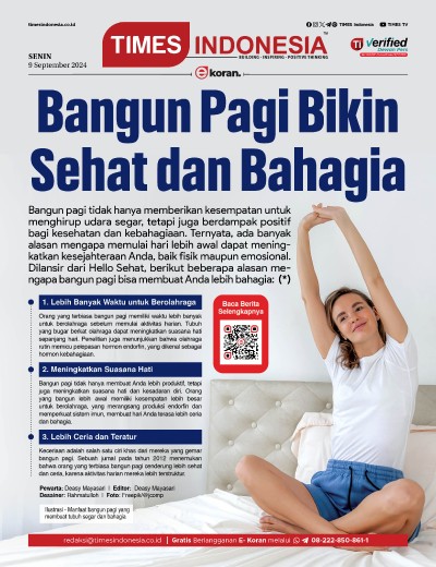 Edisi Senin, 9 September 2024: E-Koran, Bacaan Positif Masyarakat 5.0