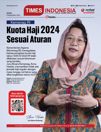 Edisi Senin, 9 September 2024: E-Koran, Bacaan Positif Masyarakat 5.0