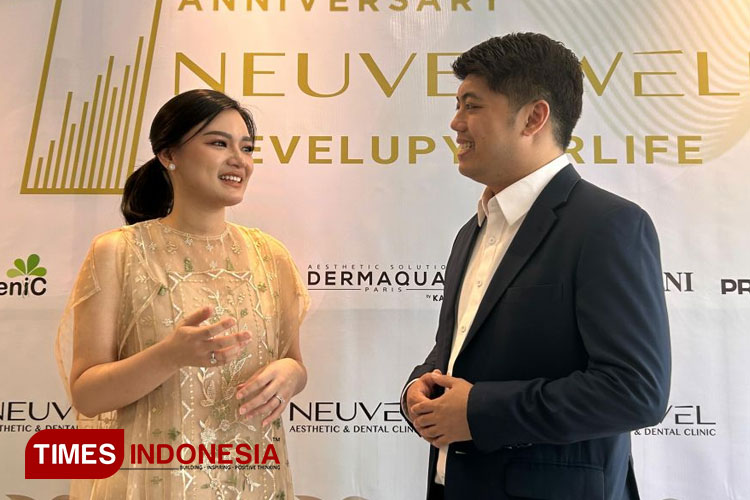 CEO and Doctor of Neuvel Clinic, dr. Jessica Christina Tenggara, dipl. AAAM saat acara 1st Anniversary Neuvel Clinic Surabaya, Senin (9/9/2024). (Foto : Lely Yuana/TIMES Indonesia)