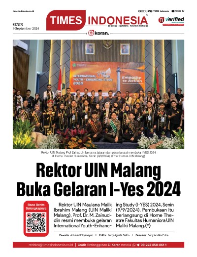 Edisi Senin, 9 September 2024: E-Koran, Bacaan Positif Masyarakat 5.0