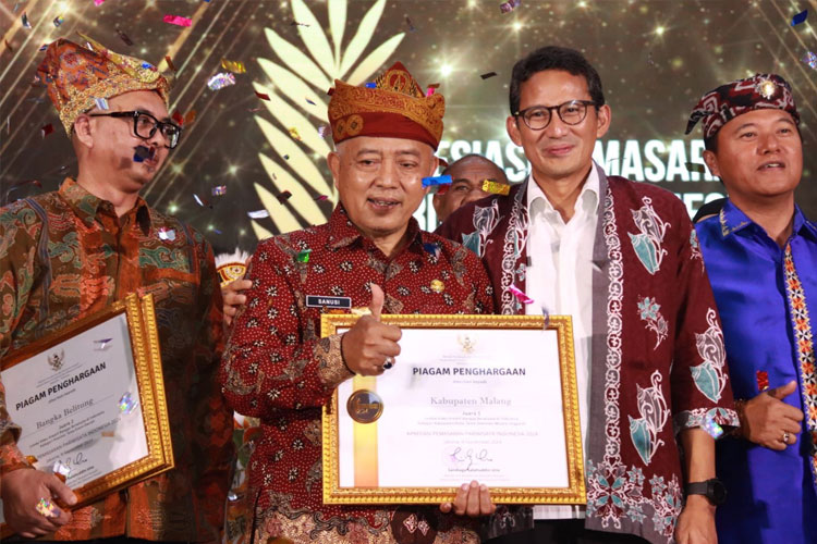 Kabupaten Malang Peroleh 4 Penghargaan Pemasaran Pariwisata Indonesia Menparekraf RI