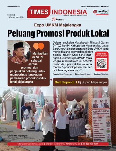Edisi Selasa, 10 September 2024: E-Koran, Bacaan Positif Masyarakat 5.0