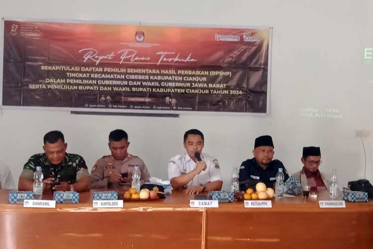 Jelang Pilkada 2024, PPK Cibeber Cianjur Gelar Rapat Pleno Terbuka DPSHP Tingkat Kecamatan