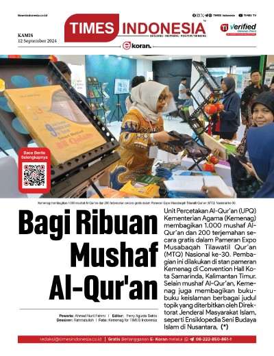 Edisi Kamis, 12 September 2024: E-Koran, Bacaan Positif Masyarakat 5.0