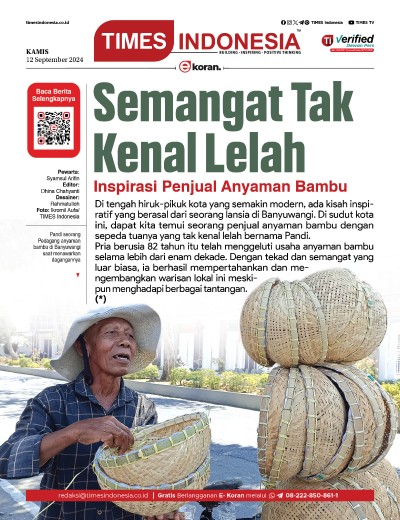 Edisi Kamis, 12 September 2024: E-Koran, Bacaan Positif Masyarakat 5.0