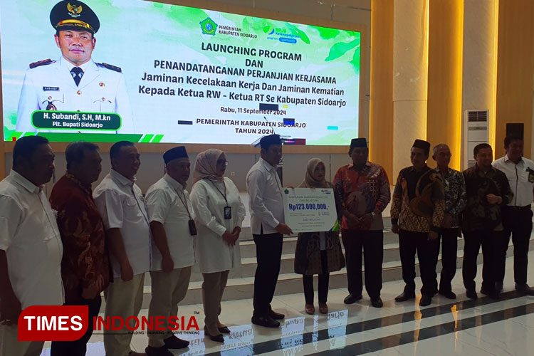 Ribuan Ketua RT dan RW di Kabupaten Sidoarjo Kini Terlindungi BPJS Ketenagakerjaan