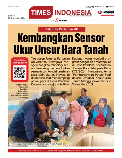 Edisi Jumat, 13 September 2024: E-Koran, Bacaan Positif Masyarakat 5.0